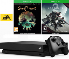 Console Xbox One X - 1 To + Sea of Thieves + Destiny 2 + 40€ Offerts