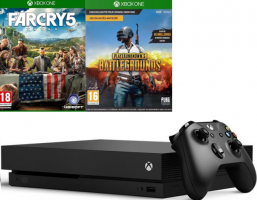 Console Xbox One X - 1To + PlayerUnknown's Battlegrounds + 1 Jeu (Au Choix)