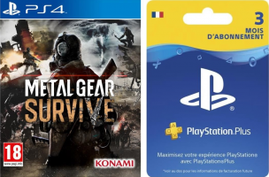Metal Gear Survive + Abonnement  PlayStation Plus de 3 Mois
