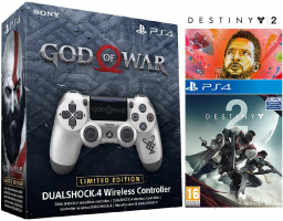 Manette DualShock 4 Edition Limitée God Of War + Destiny 2 + Artbook