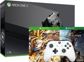 Console Xbox One X - 1To + 2ème Manette + Dragon Ball Fighter Z + Monster Hunter World 