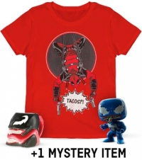 T-Shirt Officiel Deadpool + Figurine Pop - Venom  + Mug 3D Venom + 1 Produit Mystère Deadpool (valeur 12€)