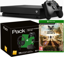 Console Xbox One X - 1To + 2ème Manette Elite + Kit play and Charge + Micro-Casque Stéréo Microsoft + Chat Pad +  State of Decay 2