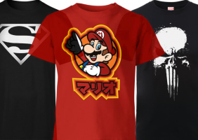 -25% sur tous les T-Shirts et Sweats (Nintendo, Marvel, DC, Star Wars...)