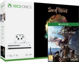 Console Xbox One S - 1To + Sea of Thieves + Monster Hunter World