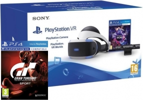 PlayStation VR + PlayStation Caméra + VR Worlds + Gran Turismo Sport