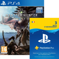 Monster Hunter World + Abonnement Playstation Plus de 3 Mois 