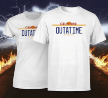 T-Shirt Retour vers le Futur - Outatime - (Homme / Femme - S à XXL)