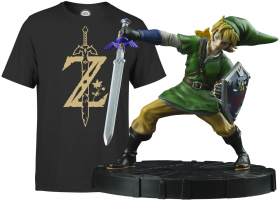 Figurine Link ou Scervo - The Legend of Zelda : Skyward Sword + T-Shirt Zelda (Au Choix)