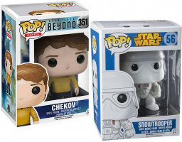 Figurine POP - Star Trek - Chekov ou Star Wars - Snowtrooper