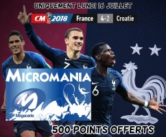 [Carte Micromania] 500 points de fidélités offerts pour tout achat en ligne ou en magasin