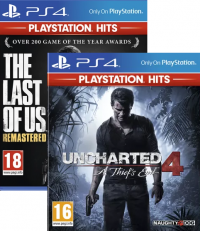 2 jeux Playstation Hits (ex: Uncharted 4 + The Last of Us Remastered)