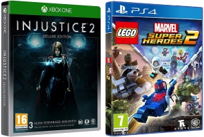 Injustice 2 - Deluxe Edition sur Xbox One à 19,09€ ou Lego Marvel Super Heroes 2 sur PS4 ou Xbox One à 19,67€