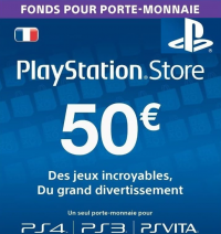 Carte prépayée - Playstation Network de 50€ 