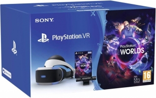 Casque Playstation VR + Caméra (V2) + VR Worlds 