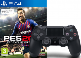 Manette DualShock 4 (V2 - Noire) + PES 2019