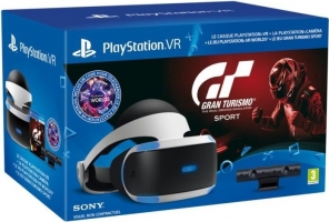 Casque Playstation VR + Caméra V2 + Gran Turismo Sport + VR Worlds 