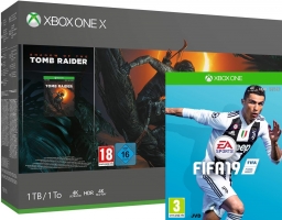 Console Xbox One X - 1To + Shadow of the Tomb Raider + FIFA 19