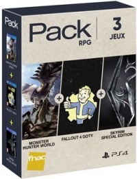 Plusieurs Packs de 3 jeux - Exemple : Monster Hunter World + Fallout 4 - Edition GOTY + Skyrim Special Edition