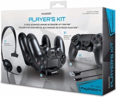Player's Kit : Chargeur pour 2 Manettes + Micro-Casque (mono) + Protection Manette + Câble de Rechargement