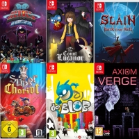 Super Chariot / Axiom Verge / De Blob / Slain Back From Hell / 88 Heroes / The Count Lucanor