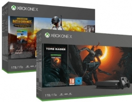 Console Xbox One X - 1To + Shadow of the Tomb Raider ou PUBG