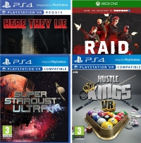 Here They Lie VR / Hustle Kings VR / Super Stardust VR / Raid World War II