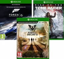 State of Decay 2 / Rise of the Tomb Raider / Forza Motorsport 6