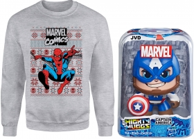 Sweat Marvel ou Star Wars pour Homme (au choix - Taille S à 5XL) + Figurine Mighty Muggs Marvel ou Star Wars