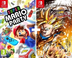 Dragon Ball FighterZ + Super Mario Party / Mario Kart 8  / Super Mario Odyssey