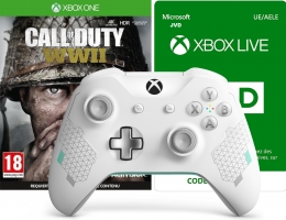 Manette pour Xbox One / PC - Edition Spéciale Sport / Armed Forces / Phantom + Call of Duty WW2 + Abonnement Xbox Live de 3 Mois