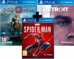 Marvel's Spider-Man + God of War + Detroit Become Human
