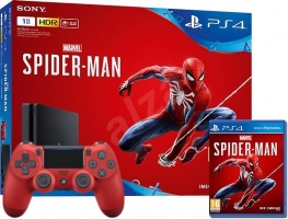 Sélection de packs PS4 en promotion, exemple : PS4 1 To Noire + Marvel's Spider-Man + 2ème Manette à 299,99€
