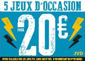 5 Jeux d'Occasion pour 20€