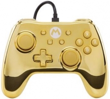 Manette filaire pour Nintendo Switch - Chrome - Mario / Zelda / Samus / Peach