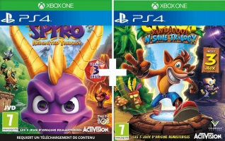 Spyro Reignited Trilogy + Crash Bandicoot N-SANE Trilogy