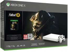 Sélection de packs Xbox One X en promotion, exemple Xbox One X 1 To - Fallout 76 Edition Limitée Robot White