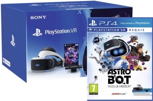 Casque Playstation VR + Caméra (V2) + VR Worlds + Astro Bot Rescue Mission (VR)