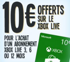 [Calendrier de l'avent] 24 Décembre : 10 € offerts sur le Xbox Live pour l'achat d'un abonnement (3 mois + 10€ de crédit = 19,99€)