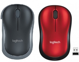 Souris sans-fil 2.4 GHz Logitech LGT-M185G (grise) ou LGT-M185R (rouge)