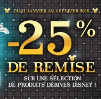 -25% sur une Sélection de Produits Dérivés Disney