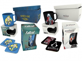 Boxs cadeaux différentes licences (Fallout, Playstation, Harry Potter...)