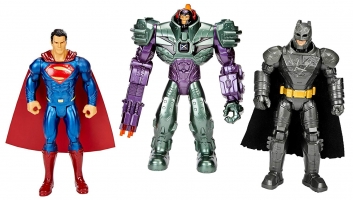 Pack de figurines Mattel - DC Comics - Batman + Superman + Lex Luthor (17cm)