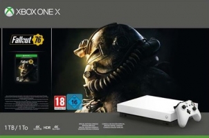 Console Xbox One X - 1To - Edition limitée Robot White + Fallout 76 + 30€ Offerts