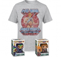 Lot Maîtres de l'univers (t-shirt + 2 figurines Pop)