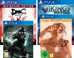Devil May Cry : Definitive Edition / Immortal Unchained / Syberia 3 - Edition Limitée / Vikings Wolves of Midgard / Root Letter