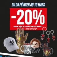 -20% sur une Sélection de Produits Dérivés Marvel