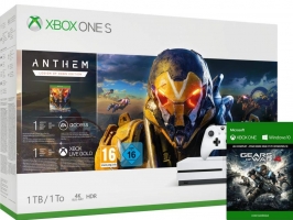 Console Xbox One S - 1To + Anthem - Legion of Dawn Edition + Gears of War 4
