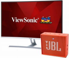 Ecran incurvé Viewsonic - LED 32'' - VX3217-2KC-MHD + Enceinte JBL GO 2 Bluetooth