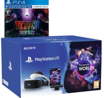 Pack PlayStation VR V2 + PlayStation Caméra + 2 Jeux : VR Worlds + Tetris Effect